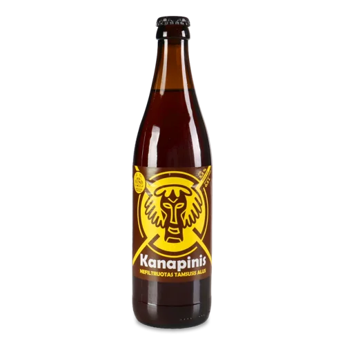 Пиво Темне Нефільтроване Пастеризоване, 5.3% в/ґ, 0.5л