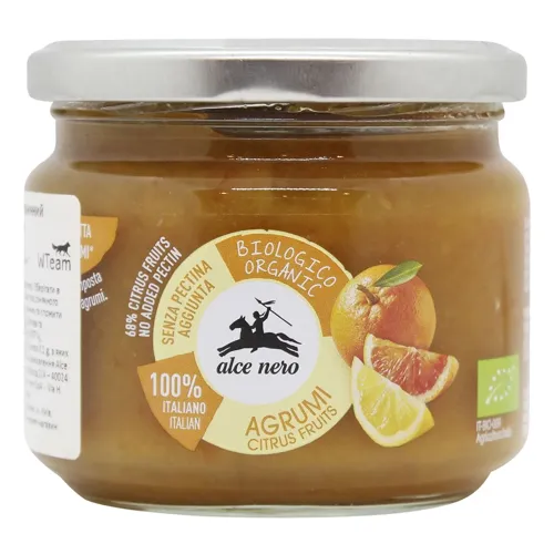 Джем Alce Nero з цитрусових органічний 270г