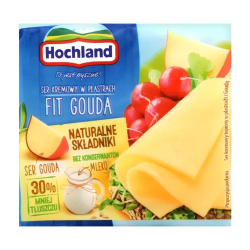 Сир плавлений 26% скибочки Gouda Hochland м/у 130г