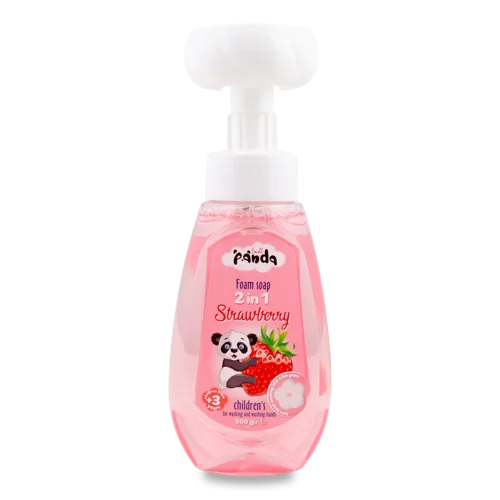 Дитяче Мило-Пінка 2в1 Strawberry з дозатором, 300г, Small Panda