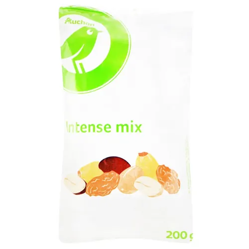 Сухофрукти та горіхи Ашан Intense mix 200г
