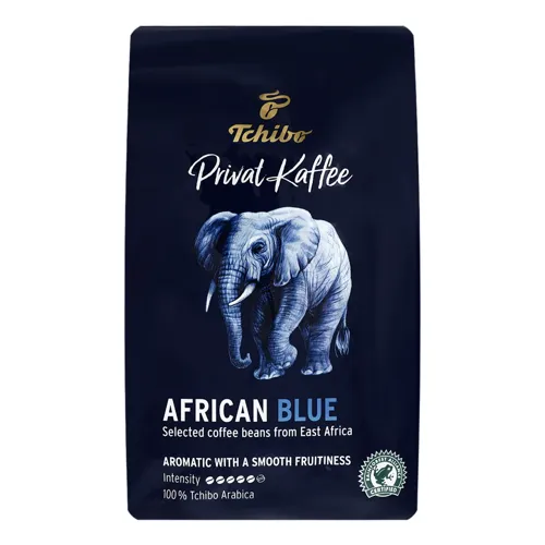Кава натуральна смажена в зернах African Blue Privat Kaffee Tchibo в упаковці 500г