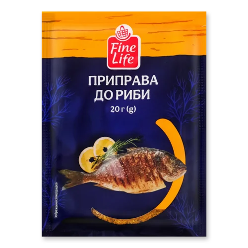Приправа До Риби Fine Life, М/у, 20г, В/ґ