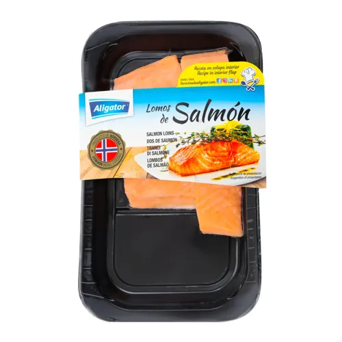 Філе сьомги з шкірою заморожене, 200г