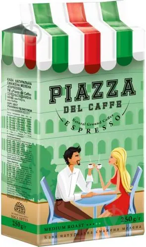 Кава ТМ "Piazza del Caffe" Espresso 250г мелена