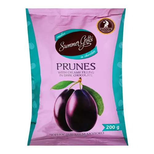 Цукерки Prunes with creamy filling in dark chocolate Summer Gifts Shoud'e м/у 200г