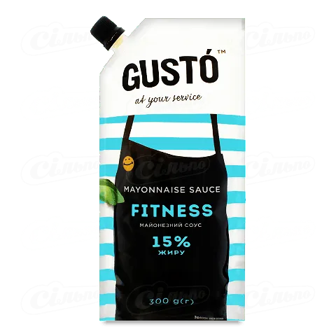Соус Gusto Fitness майонезний 15%, 300г