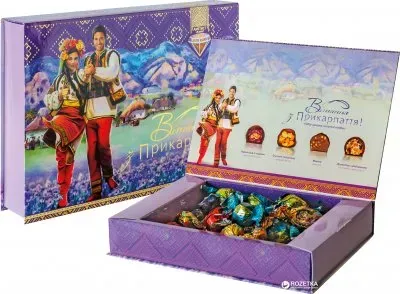 Цукерки Аметист Плюс "Привітання з Прикарпаття" Асорті 500г