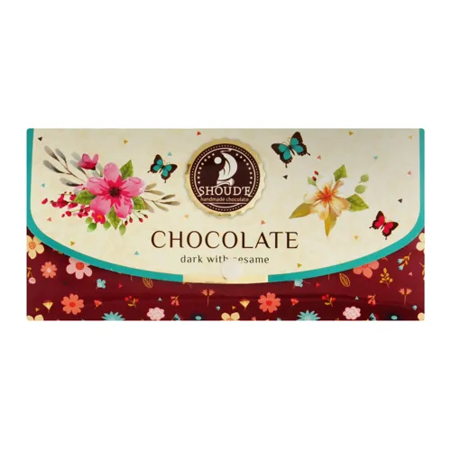 Шоколад чорний з сезамом Клатч Shoud'e 70г