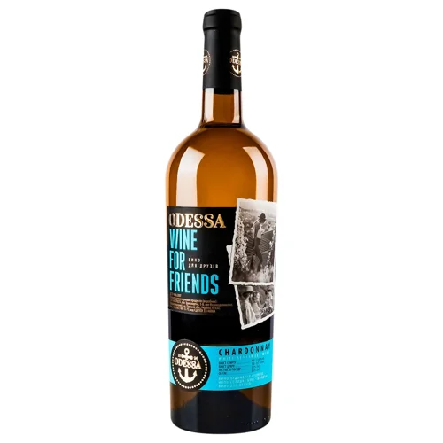 Вино Wine For Friends Chardonnay біле напівсолодке 9-13% 0,75л