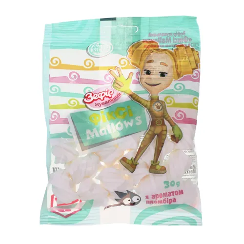 Зефір жувальний з ароматом пломбіра Фіксі Mallows Лісова казка м/у 30г