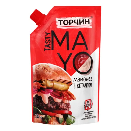 Майонез з кетчупом Tasty mayo Торчин д/п 200г