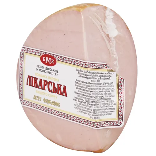 Ковбаса Безлюдівський М'ясокомбінат Лікарська