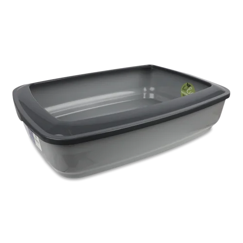 Туалет Для Котів Пластиковий Прозорий З Бортами 38х11х50см №40394 Brisko Trixie, 1шт