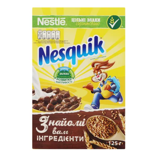 Сніданок сухий готовий з вітамінами та мінеральними речовинами Nesquik 125г