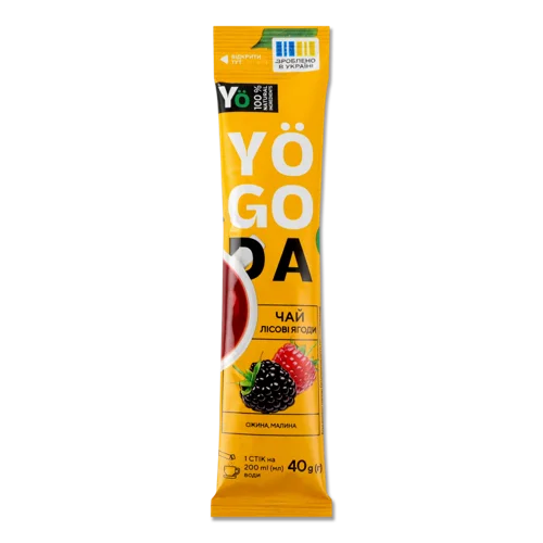 Напій Безалкогольний Концентрат Лісові Ягоди Yogoda, пастеризований, м/у 40г