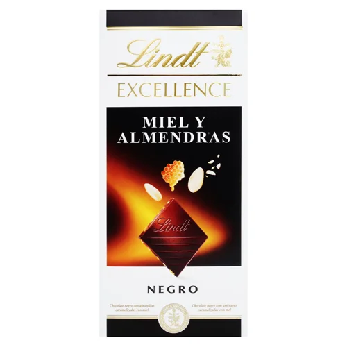 Шоколад чорний Lindt Excellence з медом та мигдалем 100г