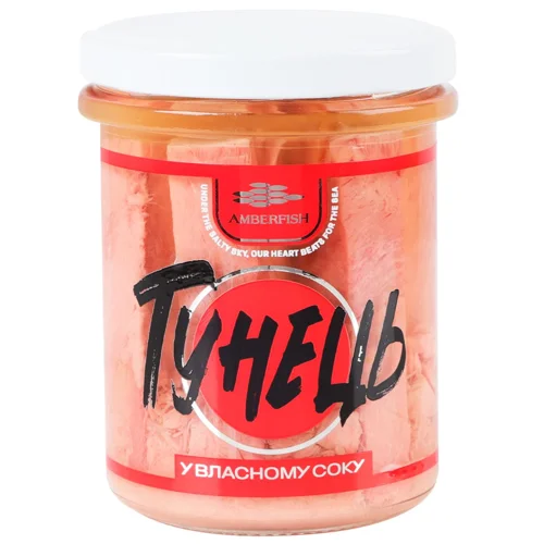 Тунець Amberfish шматочками у власному сок 190г