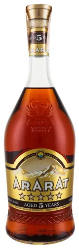 Коньяк 1л 40% ординарний П'ять зірок Ararat пл