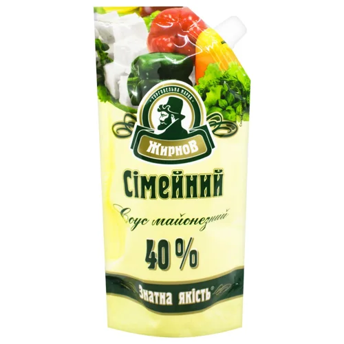 Майонезний соус Жирнов Сімейний 40% 300г