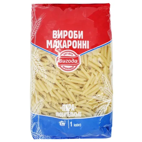 Вироби макаронні Пера любительські Вигода 1кг