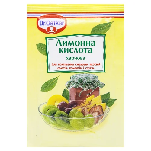 Кислота Dr.Oetker лимонна  харчова 8г