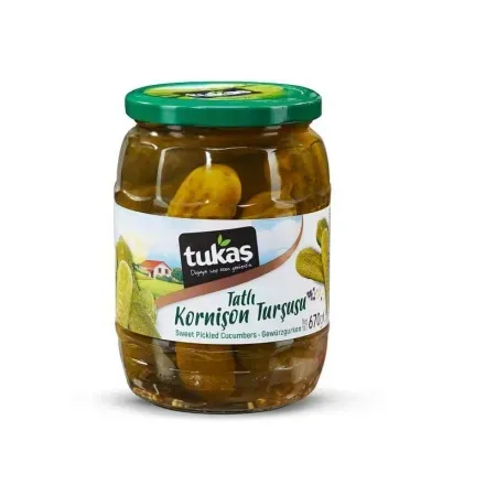 Консерви 670г Tukas Огірки мариновані скляна банка