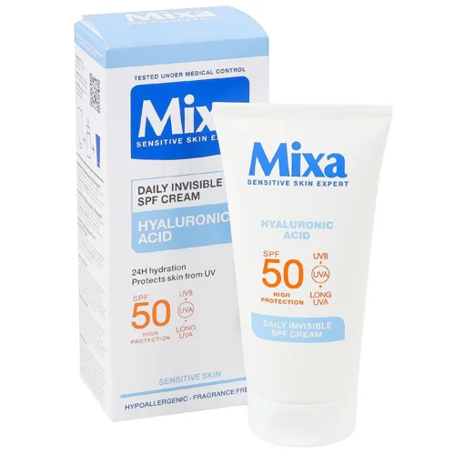 Крем для обличчя Mixa Hyaluronic Acid SPF50+ 50мл