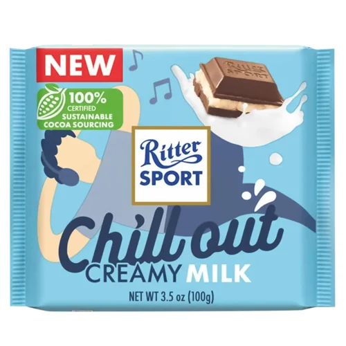 Шоколад молочний Ritter Sport Chill Out з вершковою начинкою 100г