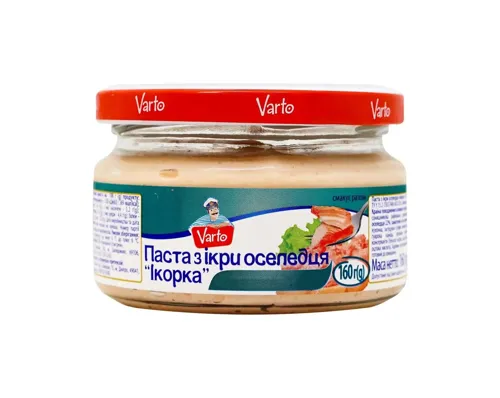 Паста Varto Ікорка з ікри оселедця з м'ясом креветки 160г