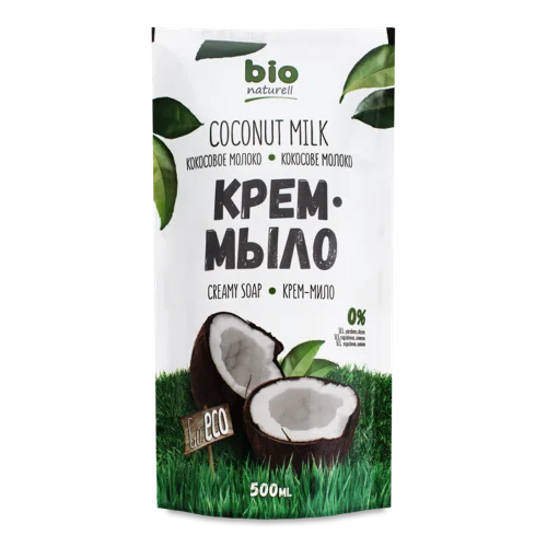 Крем-мило Coconut Milk Naturell Bio, Натуральне, В/ґ, 500мл