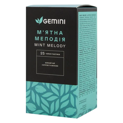 Чай зелений Gemini М'ятна мелодія 1,5г*25шт