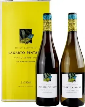 Вино Casa de Vila Nova Lagarto Pintado DOC біле сухе 0.75л х 2 шт 11% сувенірний набір