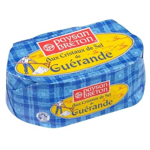 Масло Paysan Breton вершкове з кристалами солі 80% 230г