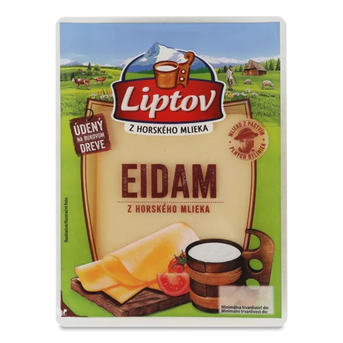 Сир Напівтвердий Копчений В/К Eidam Liptov, 42%, 90г