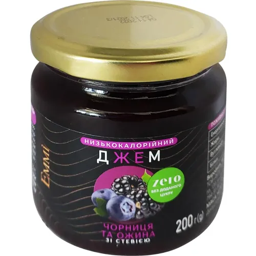 Джем Emmi Чорниця-ожина зі стевією 200г