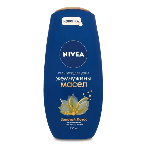 Гель-Догляд Для Душу Золотий Лотос Перлинки Олії, Nivea, 250мл