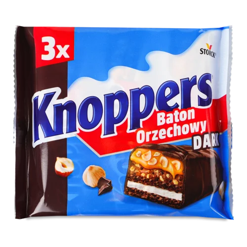 Вафельний Батончик З Горіхом Dark Knoppers, в/ґ, 120г