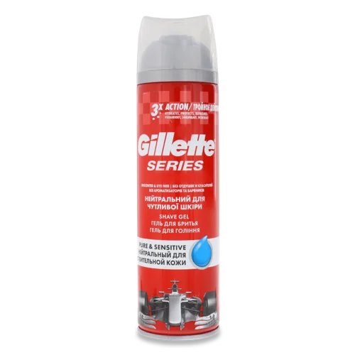Гель для Гоління Нейтральний Series Gillette, 200мл