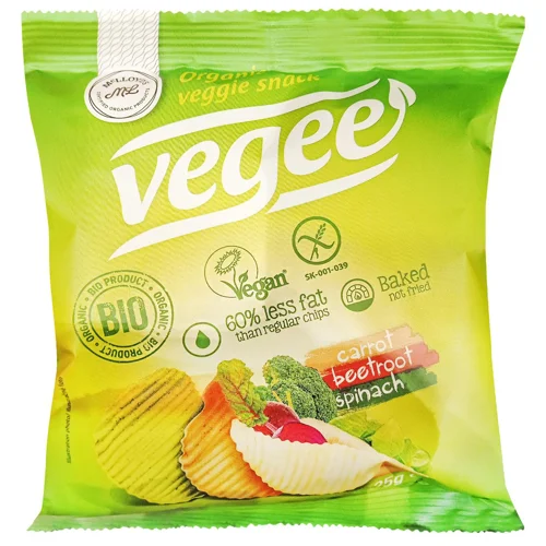 Снеки картопляні Organique Vegee органічні без глютену 25г