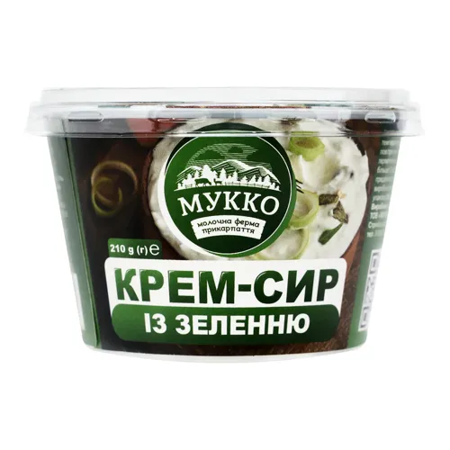Крем-сир 46.3% із зеленню Мукко ст 210г