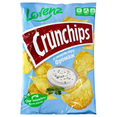 Чипси Lorenz Crunchips крем-сир.зел.110г