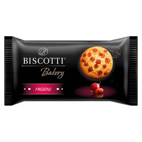 Печиво Biscotti Bakery з родзинками, 150г