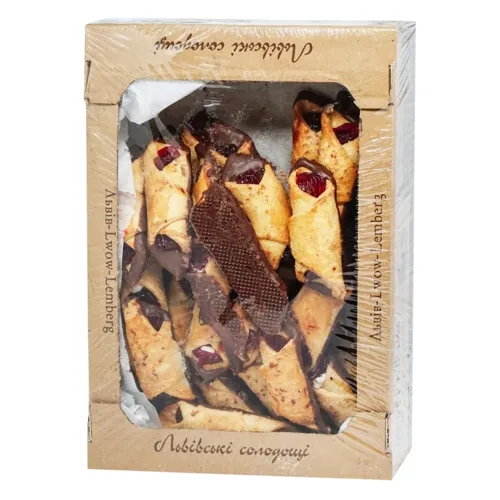 Печиво Львівські Солодощі Суперкокетка здобне з фруктовим джемом 800г