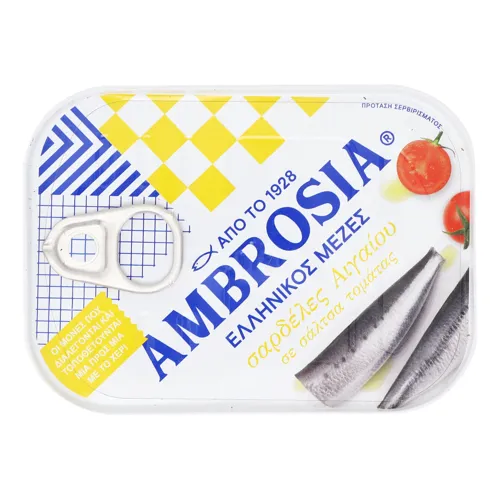 Сардина з томатною пастою та олією Ambrosia з/б 105г