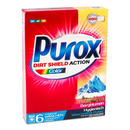 Мийний Порошкоподібний Засіб Color Dirt Shield Action Purox 420г