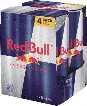 Напій енергетичний Red Bull 4 Pack, 4*0,25л