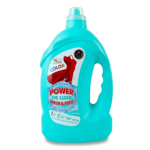 Гель для Прання Колорових Речей Color Power De Luxe Wash&Free, 4кг