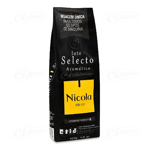 Кава мелена Nicola Selecto смажена натуральна, 250г