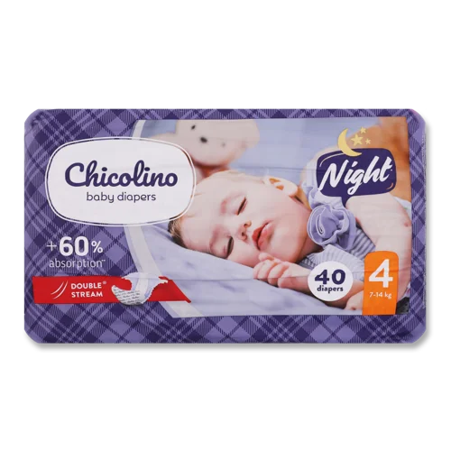 Підгузки Дитячі Одноразові, 7-14 кг, 40 шт, Chicolino, в/ґ